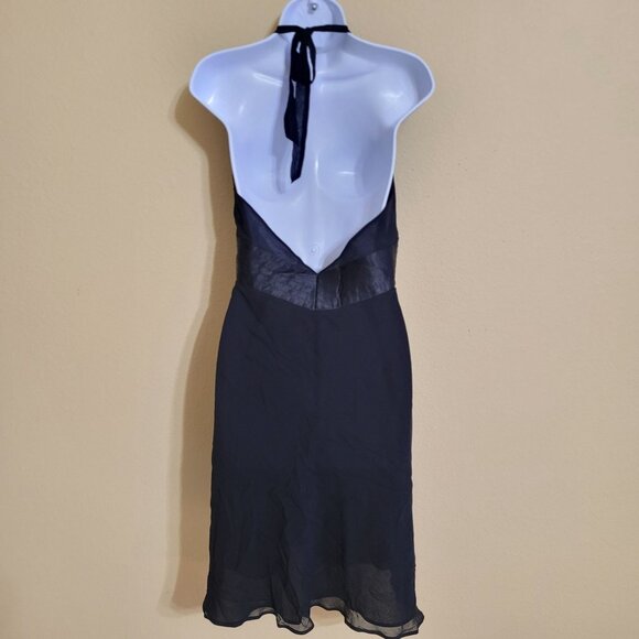 Express Black Backless Halter Dress - Picture 6 of 7